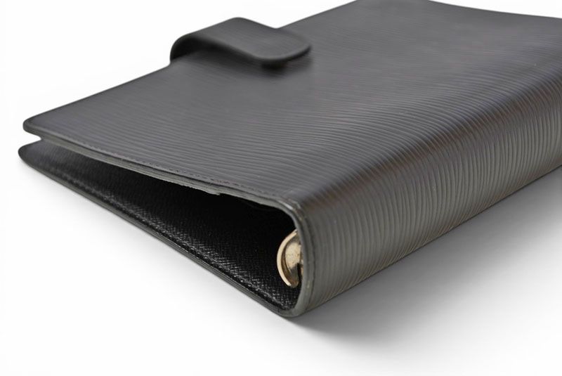 Louis Vuitton Notebook Cover Agenda Epi Black Type — view 7