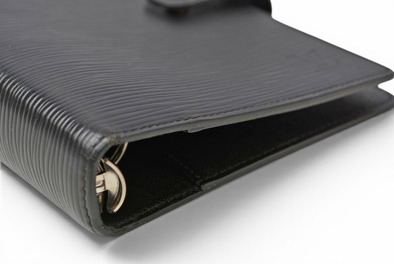 Louis Vuitton Notebook Cover Agenda Epi Black Type — view 6