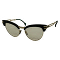Gucci Sunglasses Black Gold Light Brown Eyewear