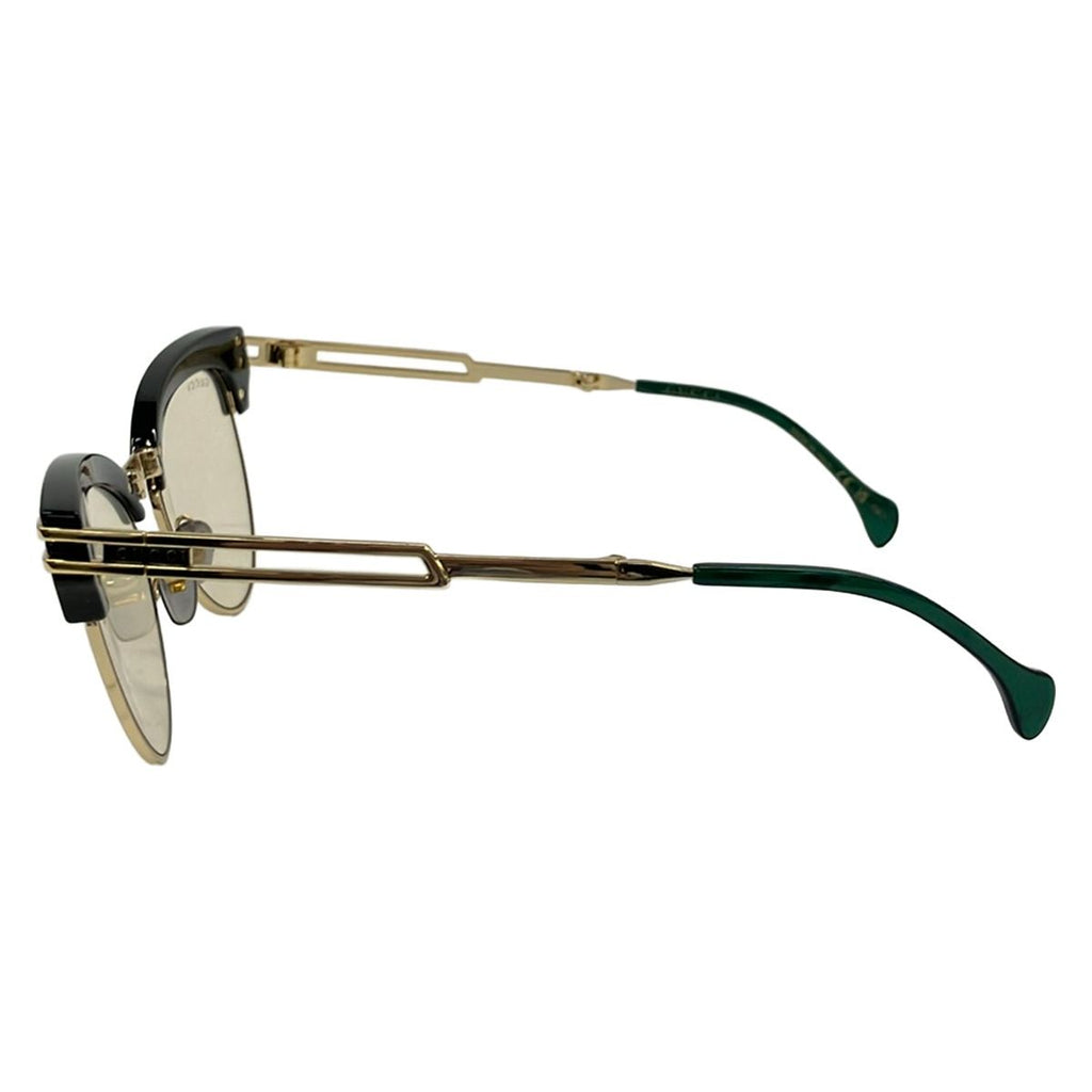 Gucci Sunglasses Black Gold Light Brown Eyewear — view 2