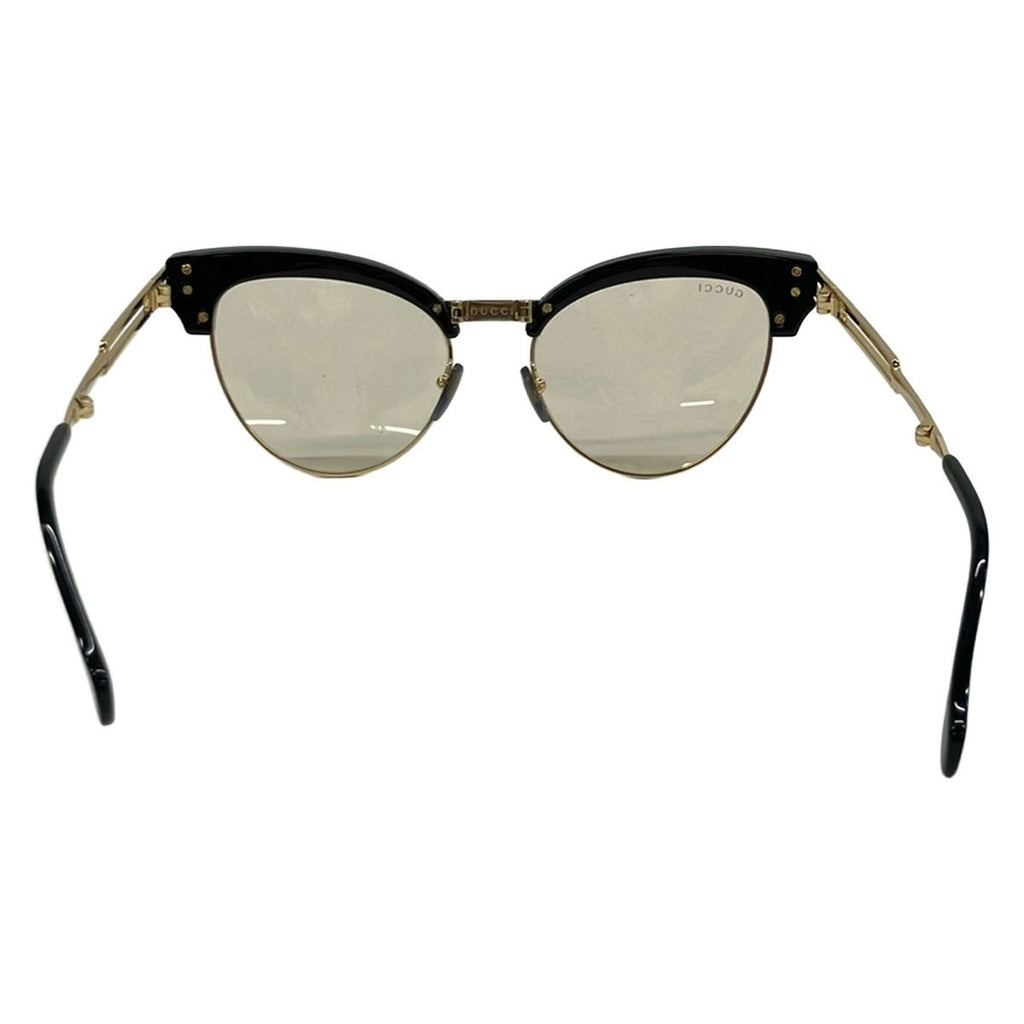 Gucci Sunglasses Black Gold Light Brown Eyewear — view 3