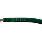 Gucci Sunglasses Black Gold Light Brown Eyewear — view 5