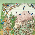 Hermes Carre 90 Sichuan Silk Scarf Green — view 3