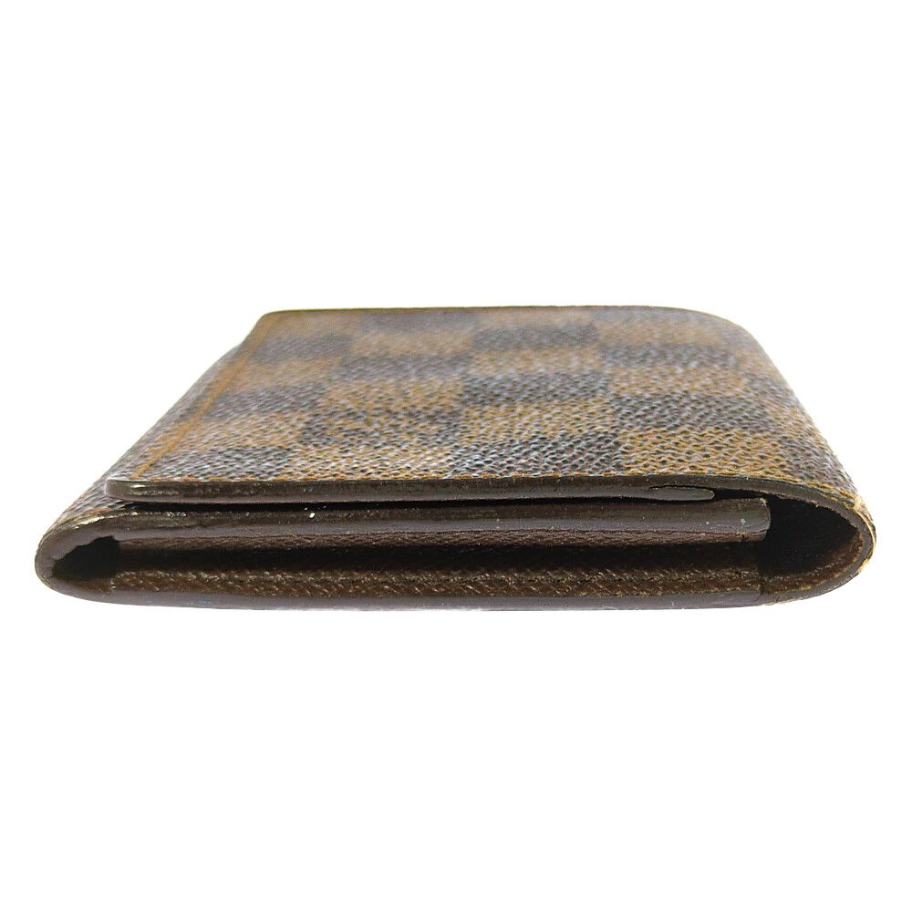 Louis Vuitton Damier Ebene Enveloppe Business Card Holder / ID Case Brown — view 3