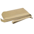 Gucci Diamante Pouch Beige Leather — view 4