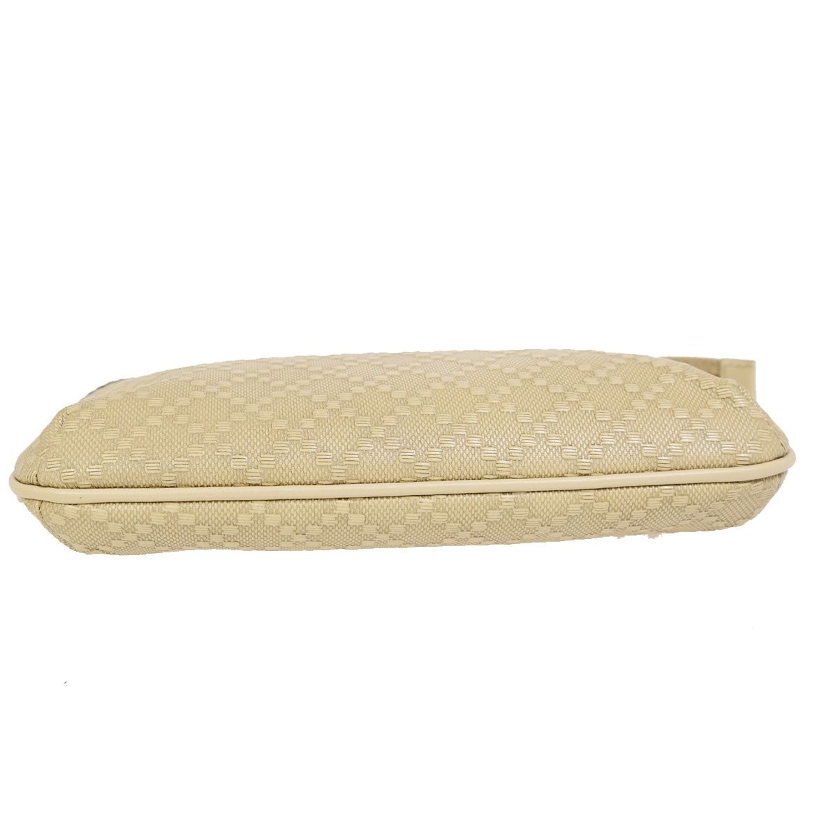 Gucci Diamante Pouch Beige Leather — view 5