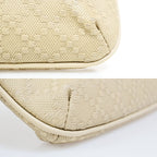 Gucci Diamante Pouch Beige Leather — view 6