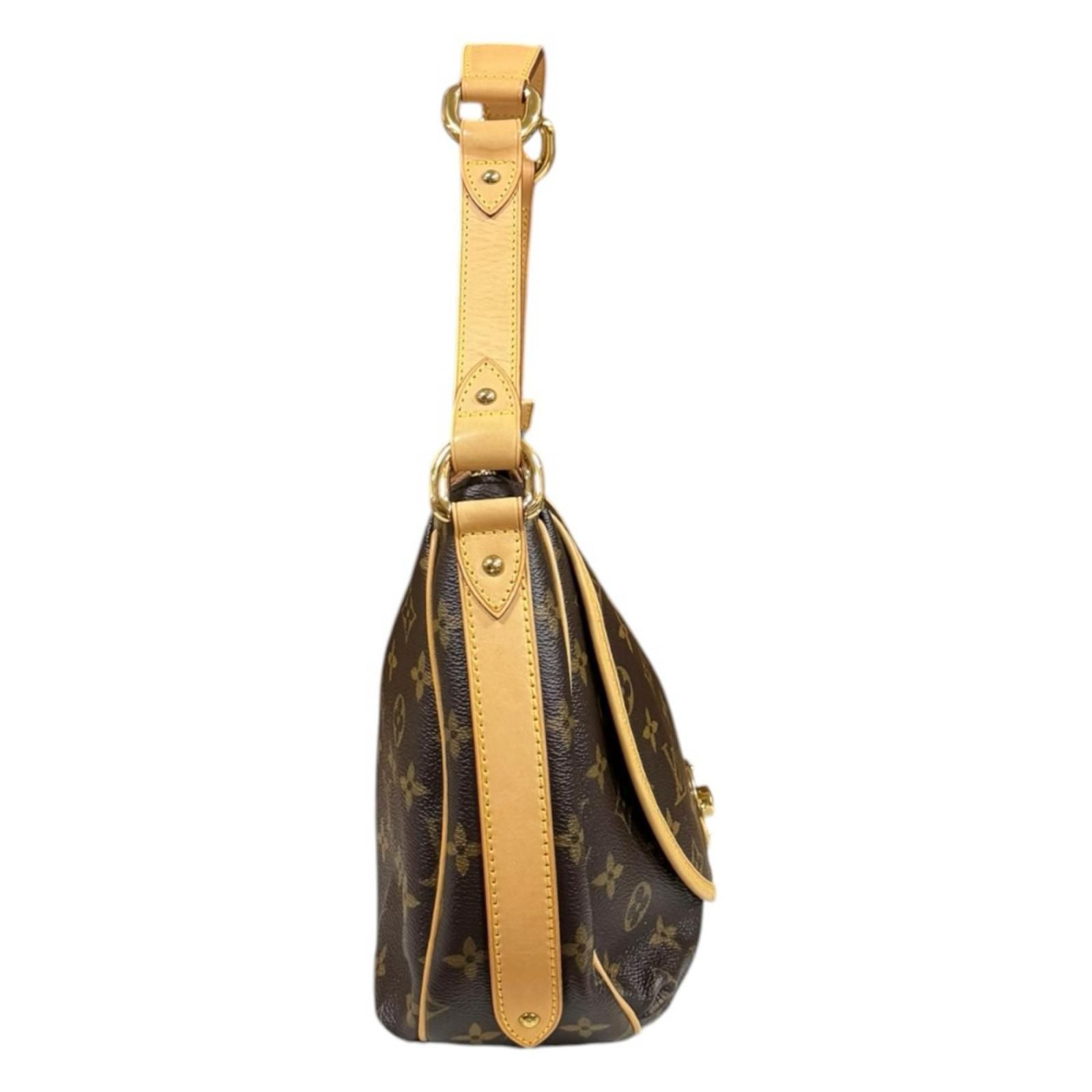 Louis Vuitton Tulum PM Monogram Shoulder Bag Canvas Brown — view 4