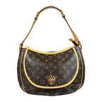 Louis Vuitton Tulum PM Monogram Shoulder Bag Canvas Brown