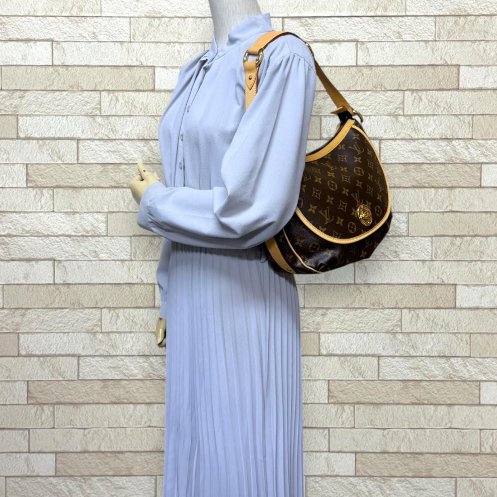 Louis Vuitton Tulum PM Monogram Shoulder Bag Canvas Brown — view 2