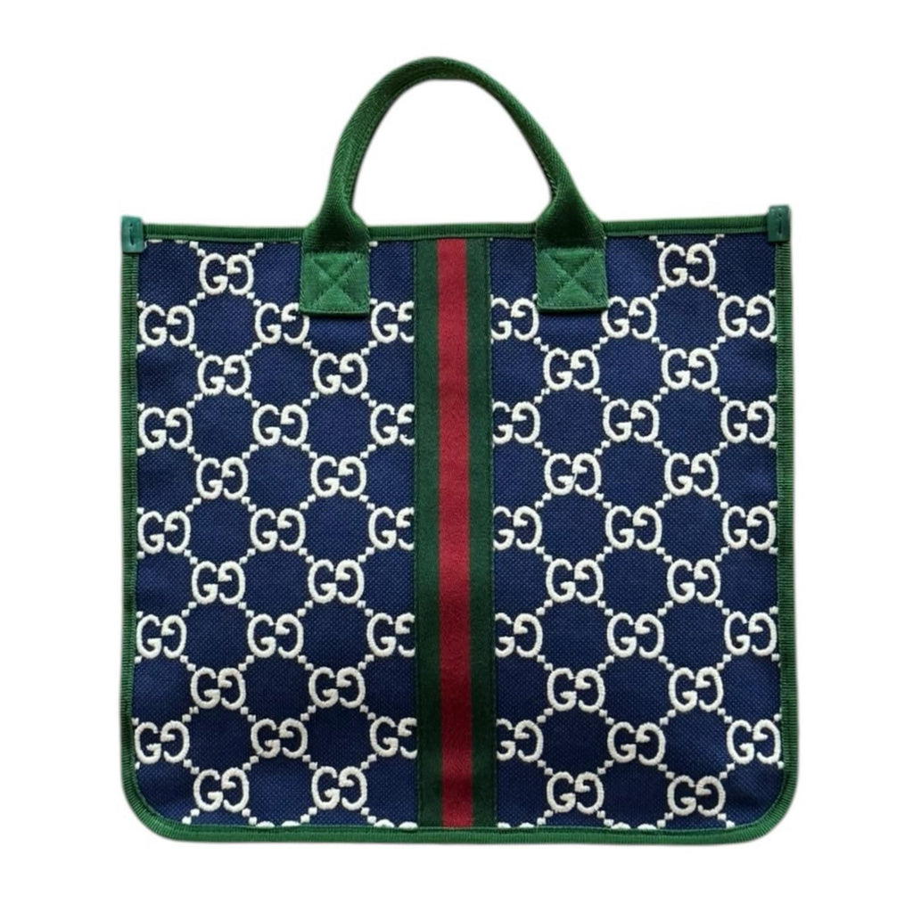 Gucci Children's Sherry Line Handbag GG Supreme Canvas Navy