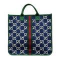 Gucci Children's Sherry Line Handbag GG Supreme Canvas Navy