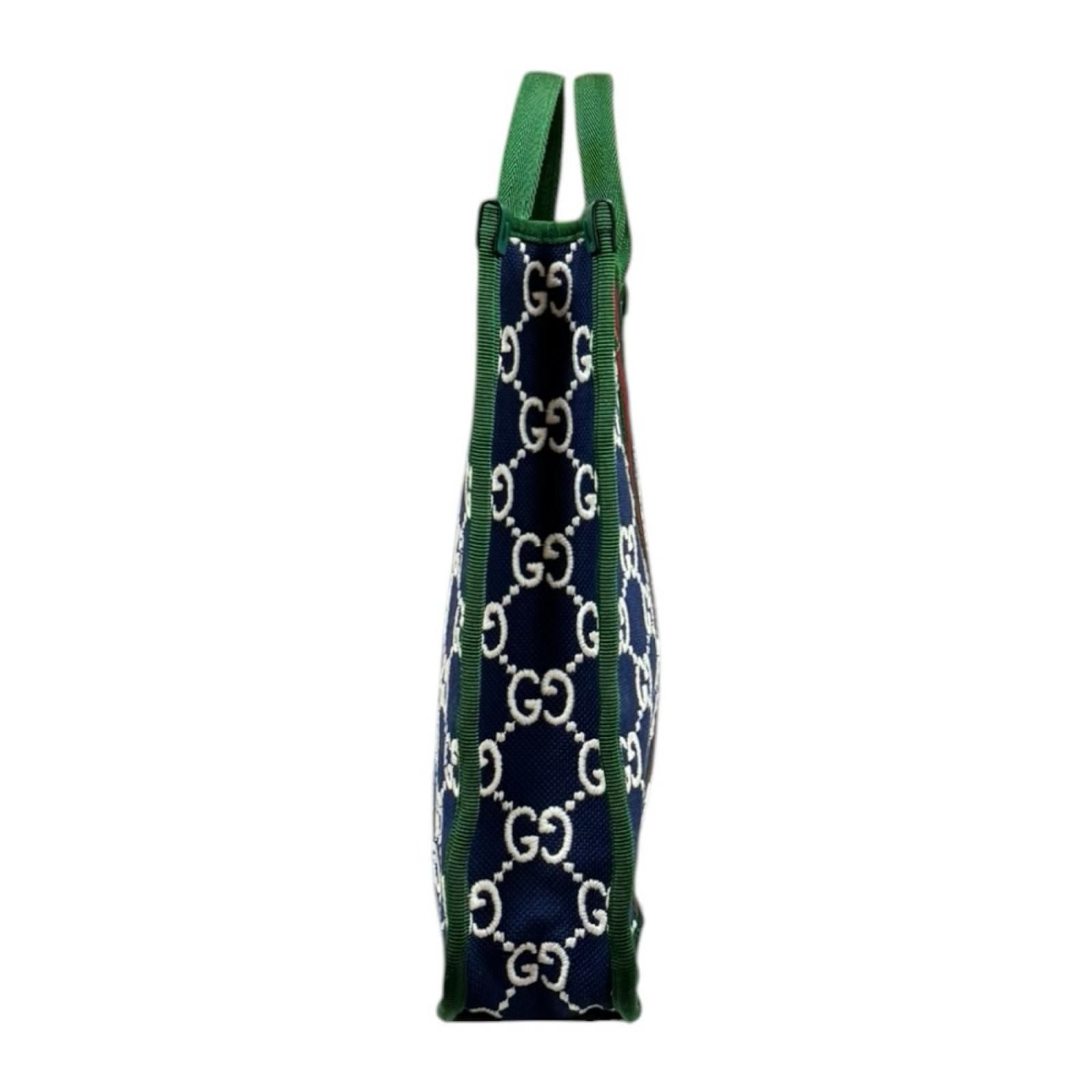Gucci Children's Sherry Line Handbag GG Supreme Canvas Navy — view 4