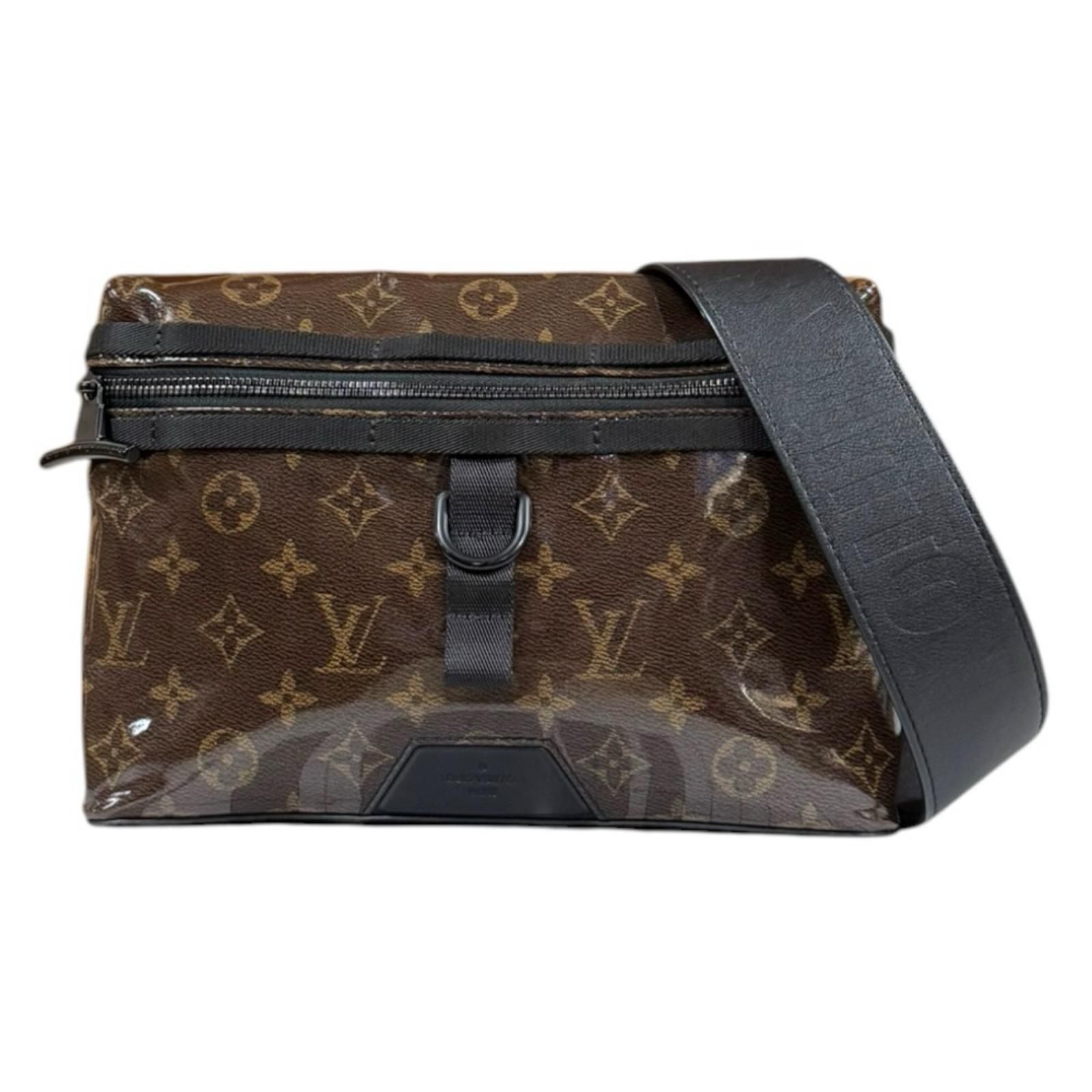Louis Vuitton Gray Messenger PM Monogram Shoulder Bag Brown