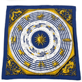 Hermes Carre 90 Dies Et Hore Astrology Silk Scarf Navy