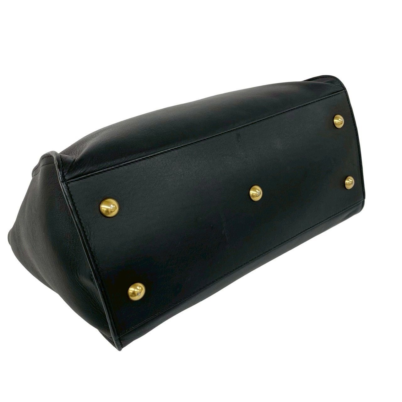 Saint Laurent Paris Petit Cabas Leather 2-Way Shoulder Bag Black — view 7