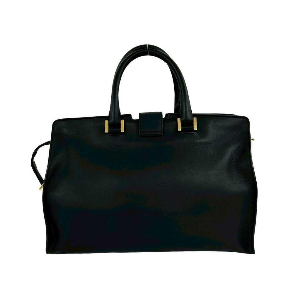Saint Laurent Paris Petit Cabas Leather 2-Way Shoulder Bag Black — view 3