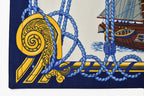 Hermes Table Linen Placemat Kitchen Cloth Classic Sailing Vintage Blue Multi — view 3