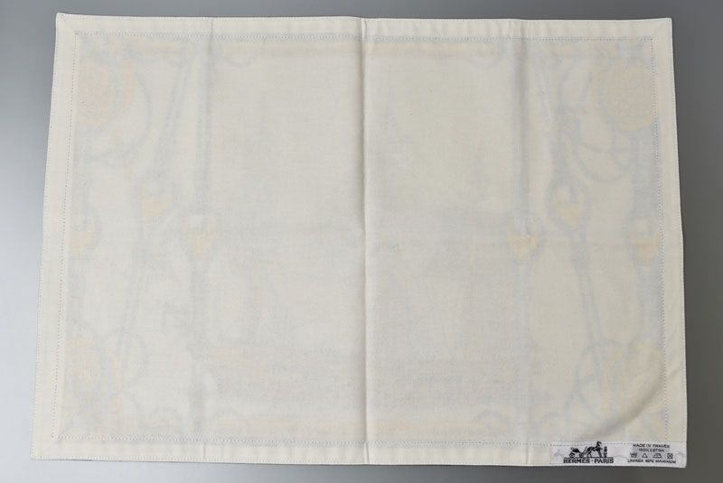 Hermes Table Linen Placemat Kitchen Cloth Classic Sailing Vintage Blue Multi — view 5