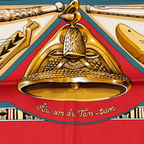 Hermes Scarf Carre 90 Au Son du Tam Silk — view 6