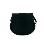 Saint Laurent Vintage YSL Logo Leather Shoulder Bag Pochette Black — view 3