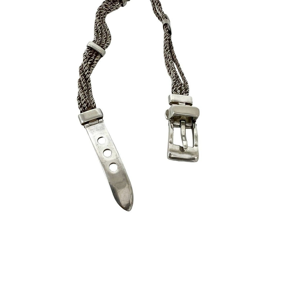 Tiffany & Co Covintage T Rope Belt Bracelet 925 Sterling Silver — view 4