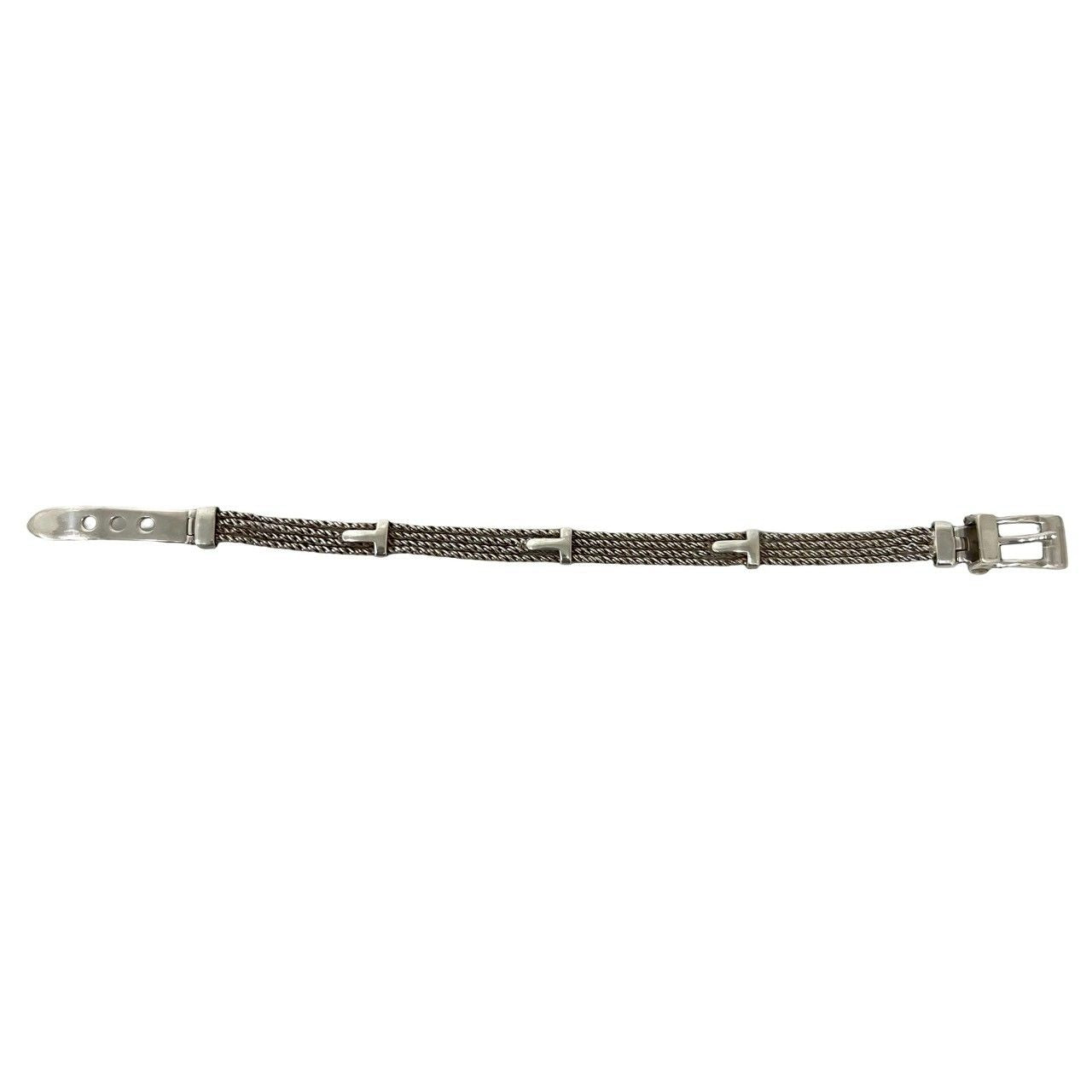 Tiffany & Co Covintage T Rope Belt Bracelet 925 Sterling Silver — view 5