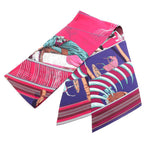 Hermes Horsewear Champion Tiger Bride de Gala Maxi Twill Scarf Pink Purple Multi — view 2