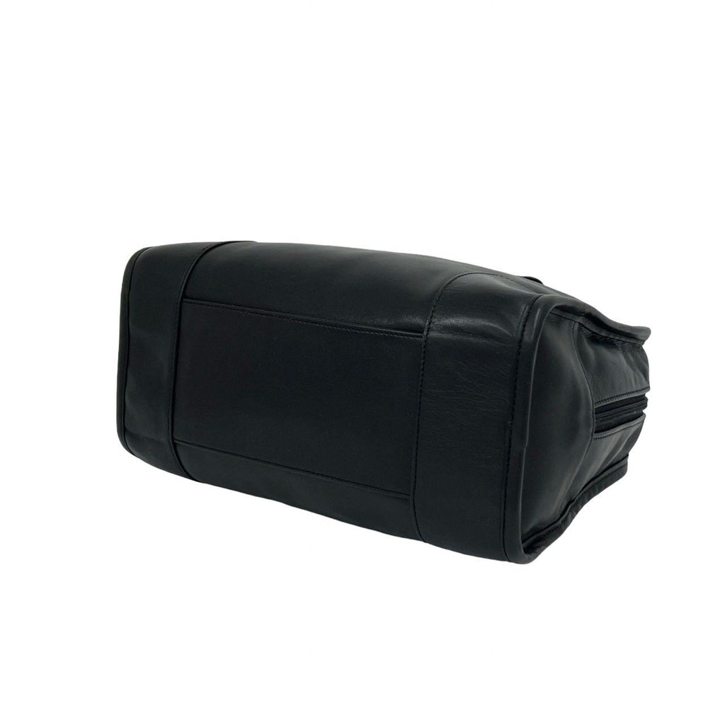 Loewe Vintage Amazona 28 Anagram Logo Leather Mini Boston Bag Black — view 8