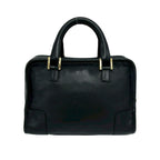 Loewe Vintage Amazona 28 Anagram Logo Leather Mini Boston Bag Black — view 3