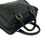 Loewe Vintage Amazona 28 Anagram Logo Embossed Leather Mini Boston Bag Black — view 4