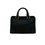 Loewe Vintage Amazona 28 Anagram Logo Embossed Leather Mini Boston Bag Black — view 3