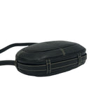 Loewe Vintage Anagram Logo Leather Mini Shoulder Bag Pochette Black — view 7
