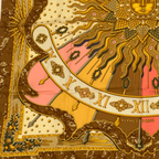 Hermes Scarf Carre 90 Silk Carpe Diem Enjoy Today Seize the Day Sun Constellatio — view 4