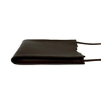 Hermes Box Vintage Onimetou Leather Shoulder Bag Pochette Brown — view 6