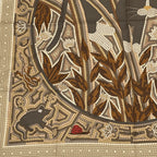 Hermes Carre 90 Cave Felem Beware Of Cats Brawan Scarf Silk