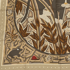 Hermes Carre 90 Cave Felem Beware of Cats Brawan Scarf Silk — view 4