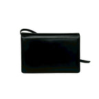 Gucci Vintage Calf Leather Tiger Eye Shoulder Bag Pochette Black — view 3