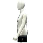 Gucci Vintage Calf Leather Tiger Eye Shoulder Bag Pochette Black — view 2