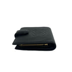 Chanel CC Logo Caviar Leather Bifold Wallet Mini Black — view 4