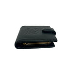 Chanel CC Logo Caviar Leather Bifold Wallet Mini Black — view 5
