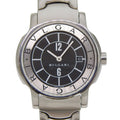 Bvlgari Solotempo Stainless Steel Quartz Analog Watch with Black Dial