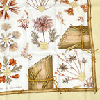 Hermes Herbier de Gavarnie Carre 90 Scarf Pressed Flowers of the Circle Valley — view 5