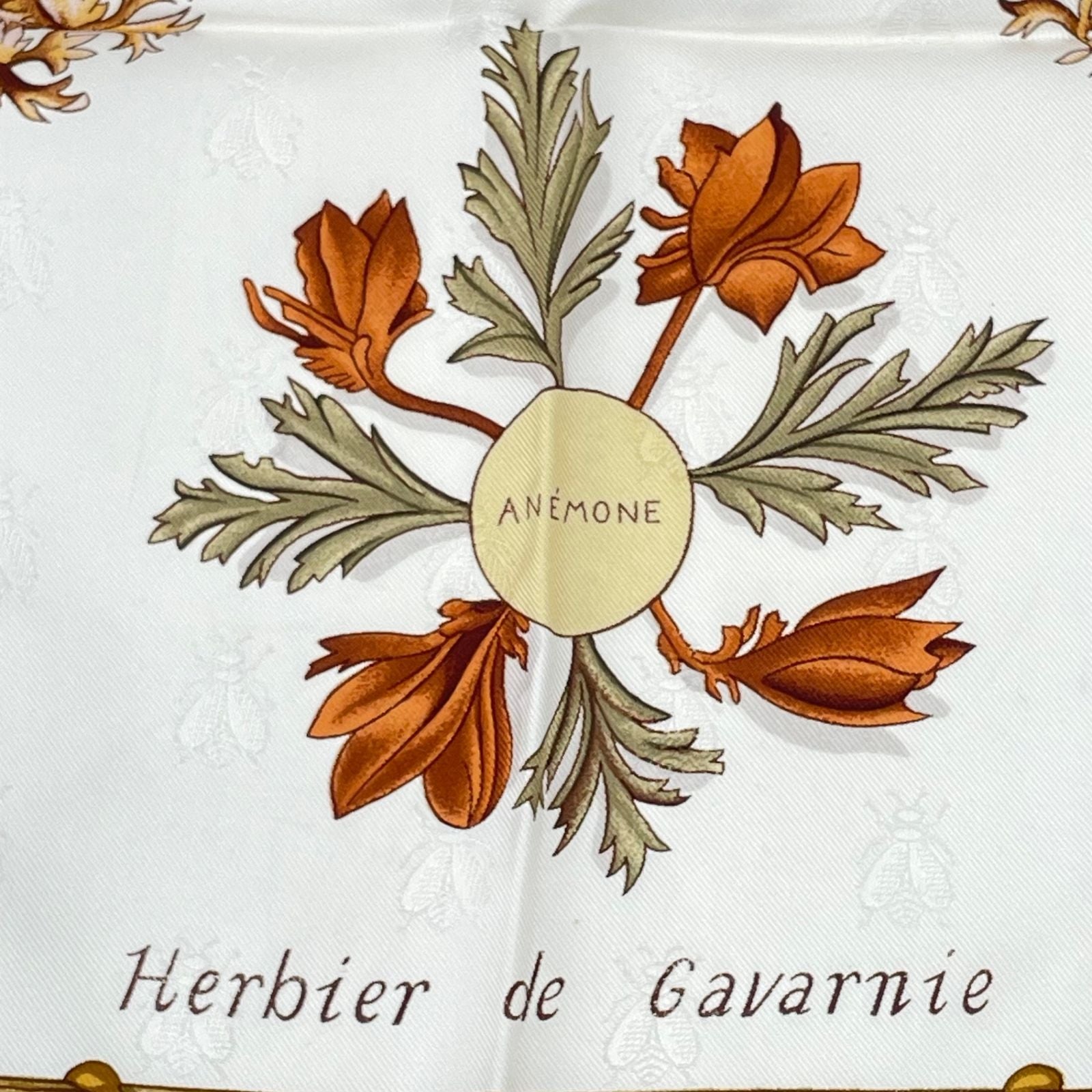 Hermes Herbier de Gavarnie Carre 90 Scarf Pressed Flowers of the Circle Valley — view 6