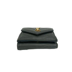 Saint Laurent Paris YSL Cassandra Logo Leather Trifold Wallet Mini Gray — view 6