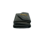 Saint Laurent Paris YSL Cassandra Logo Leather Trifold Wallet Mini Gray — view 5