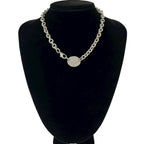 Tiffany & Co Return to Oval Necklace 925 Sterling Silver — view 2