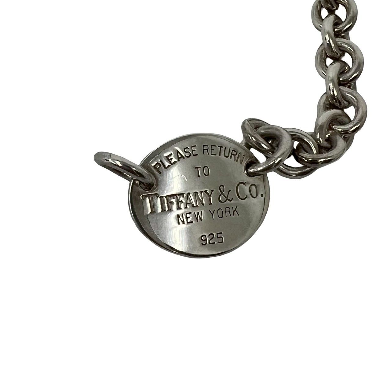 Tiffany & Co Return to Oval Necklace 925 Sterling Silver — view 3