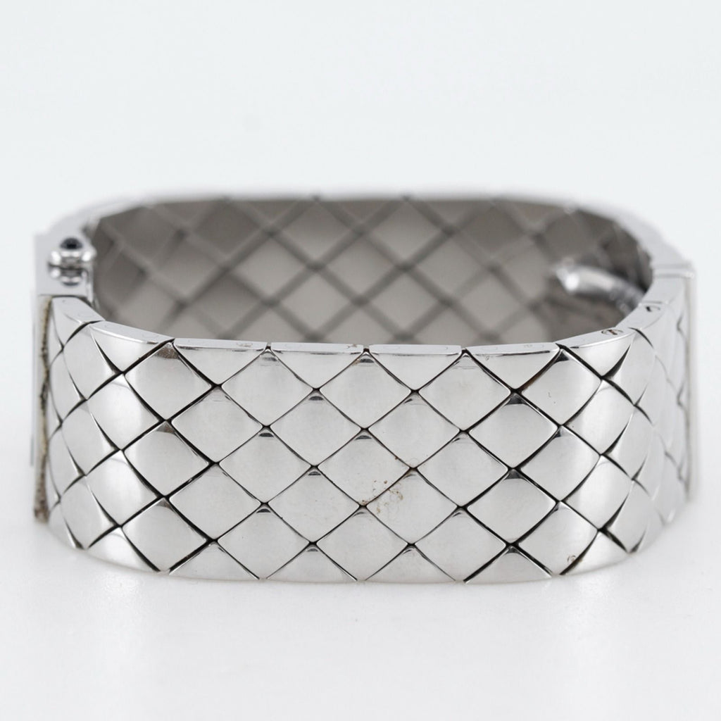 Chanel Quilted Stainless Steel Quartz Analog Watch with Black Dial — view 4