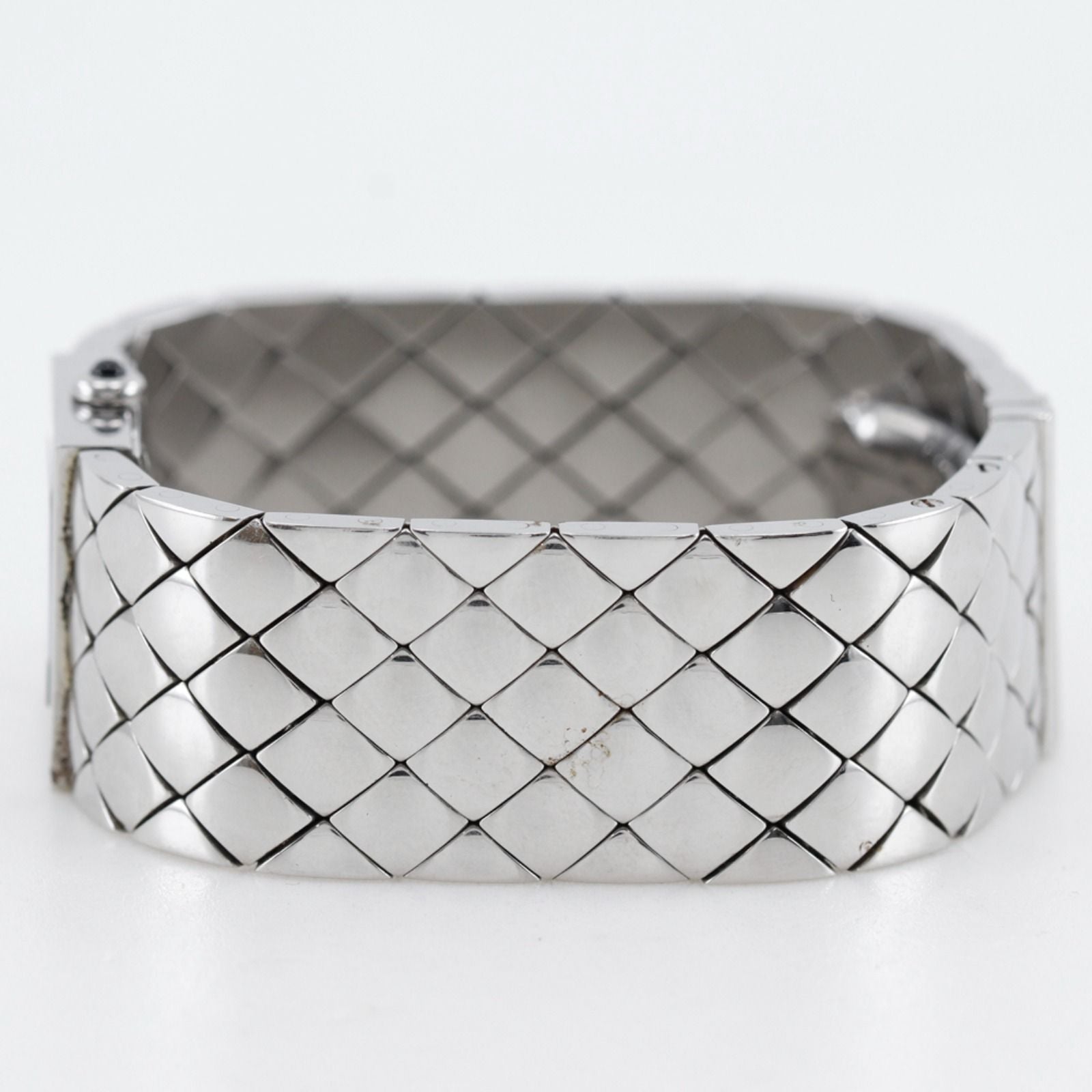 Chanel Quilted Stainless Steel Quartz Analog Watch with Black Dial — view 4
